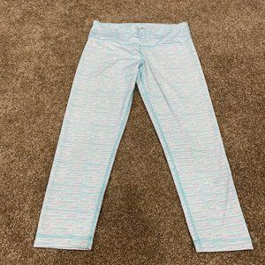 90 Degrees Athletic Capri Leggings Size Small Inside Pocket Pastels